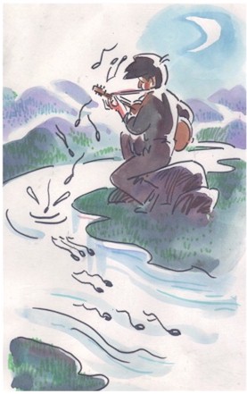 China cartoon, musician