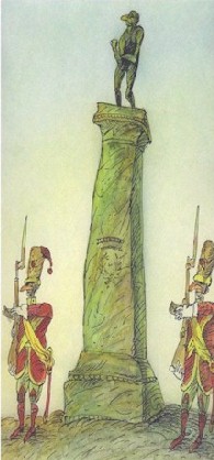 Russia cartoon, statue