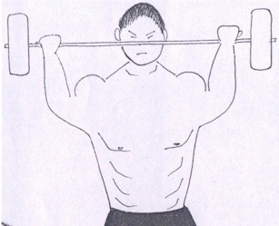 India cartoon, weight lifting