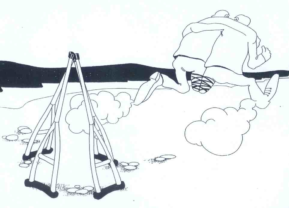 Germany cartoon, handicaped cooperation