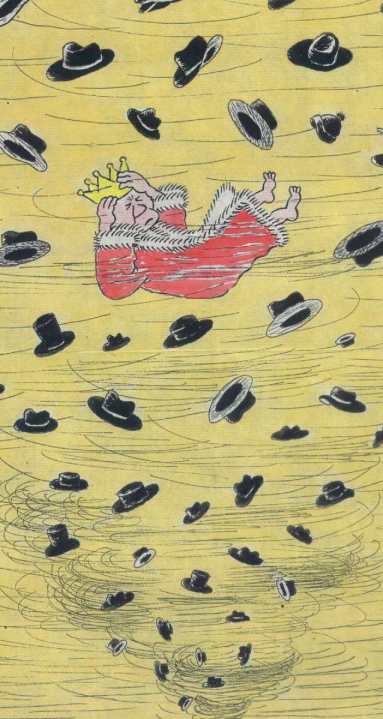 China cartoon, king's position