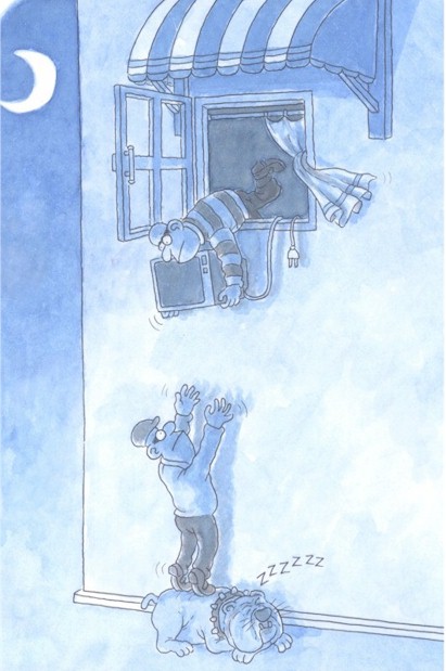 Indonesia cartoon, thief