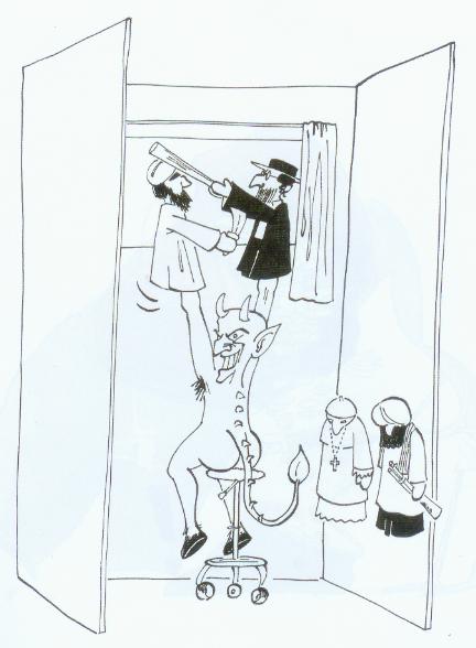 religion cartoon by Holland Cartoonists Organisation (FECO)